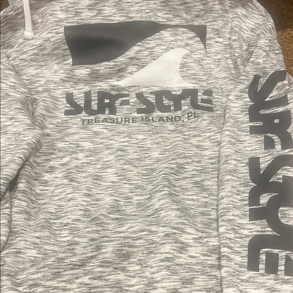 Surf Style Heather Gray Men's Crewneck Sweater